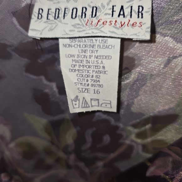 Elegant Purple Floral Women's Blouse - Picture 4 of 7